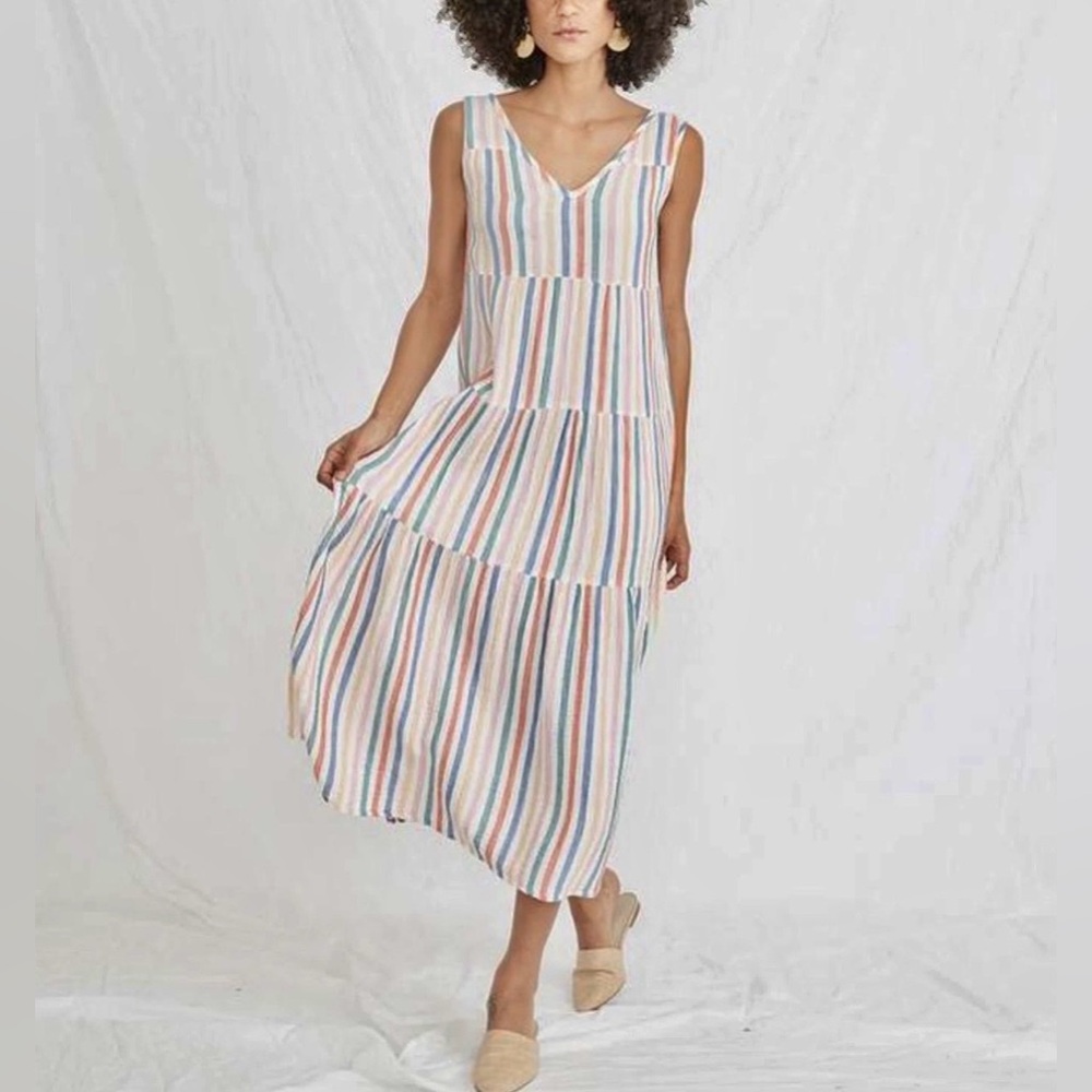 Marine Layer Multicolor Striped Maxi Dress